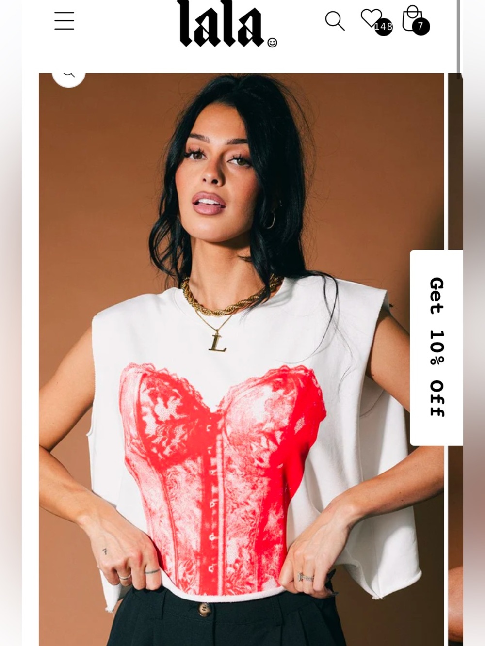 ISO (not for sale!): Dressed in Lala I Do What I Want Cutoff Corset Sweatshirt